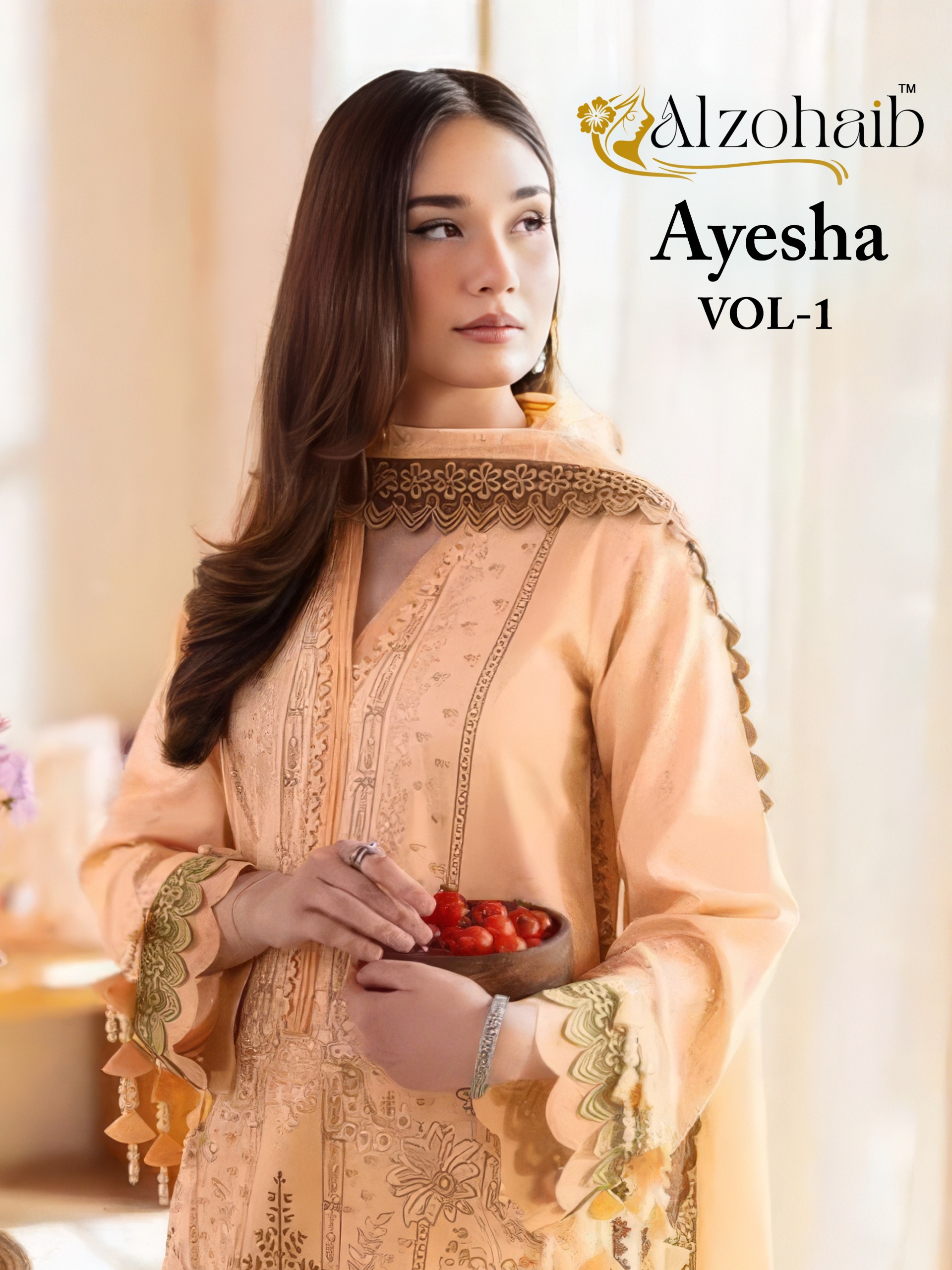 Al Zohiab - Aayesha vol .1 Ciffon Duptta Al Zohiab – Aayesha Vol .1 Cotton Duptta Salwar Suit Wholesale Catalog Any Occasion