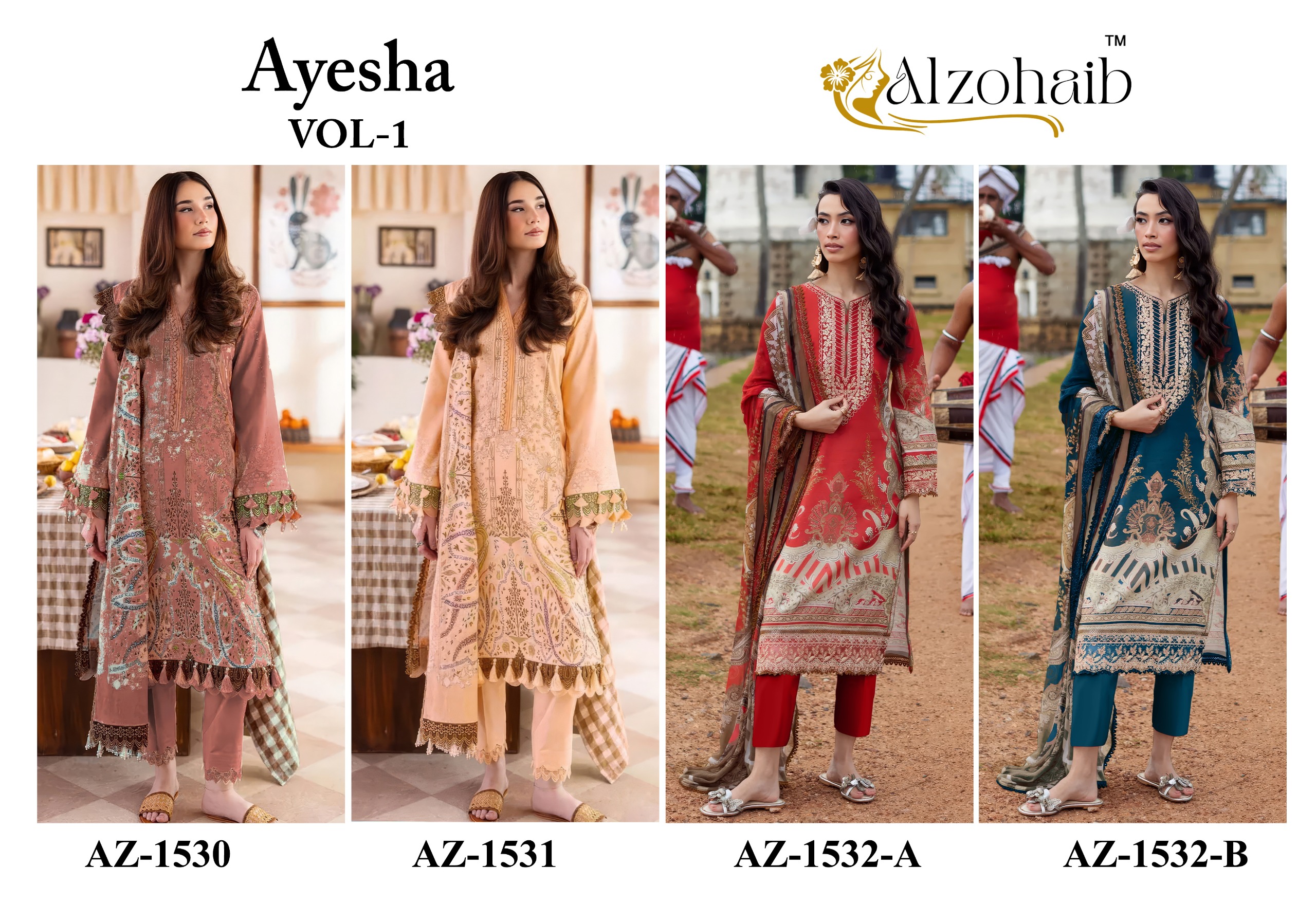 Al Zohiab – Aayesha vol .1 Cotton Duptta