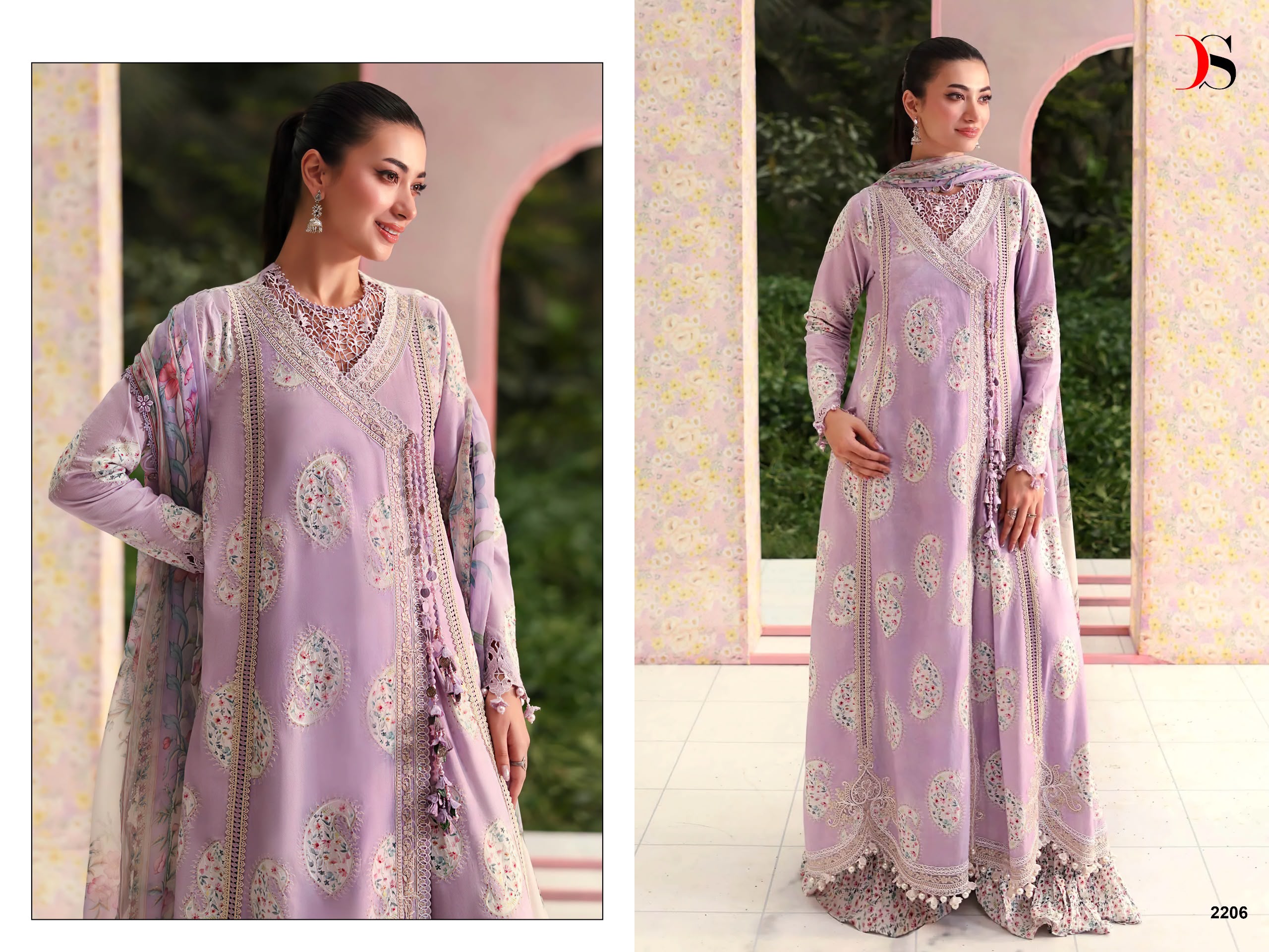 DEEPSY SUITS – Maria B M Print vol.9 Ciffon Duptta