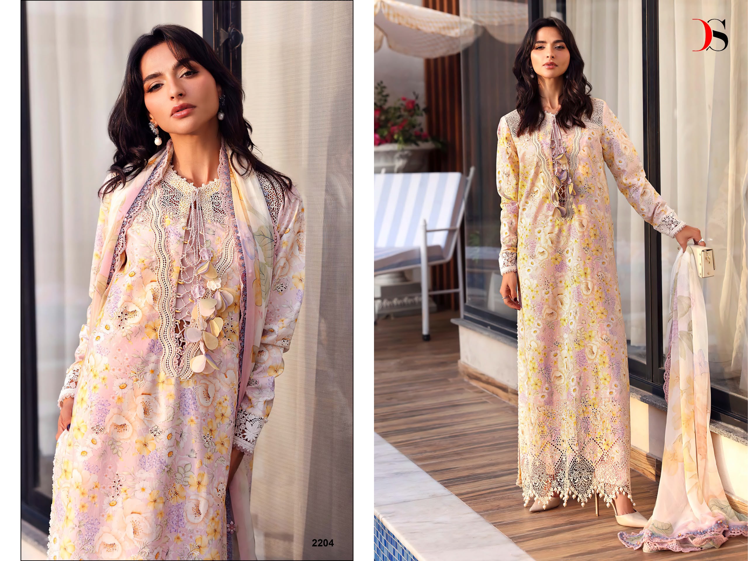 DEEPSY SUITS – Maria B M Print vol.9 Ciffon Duptta