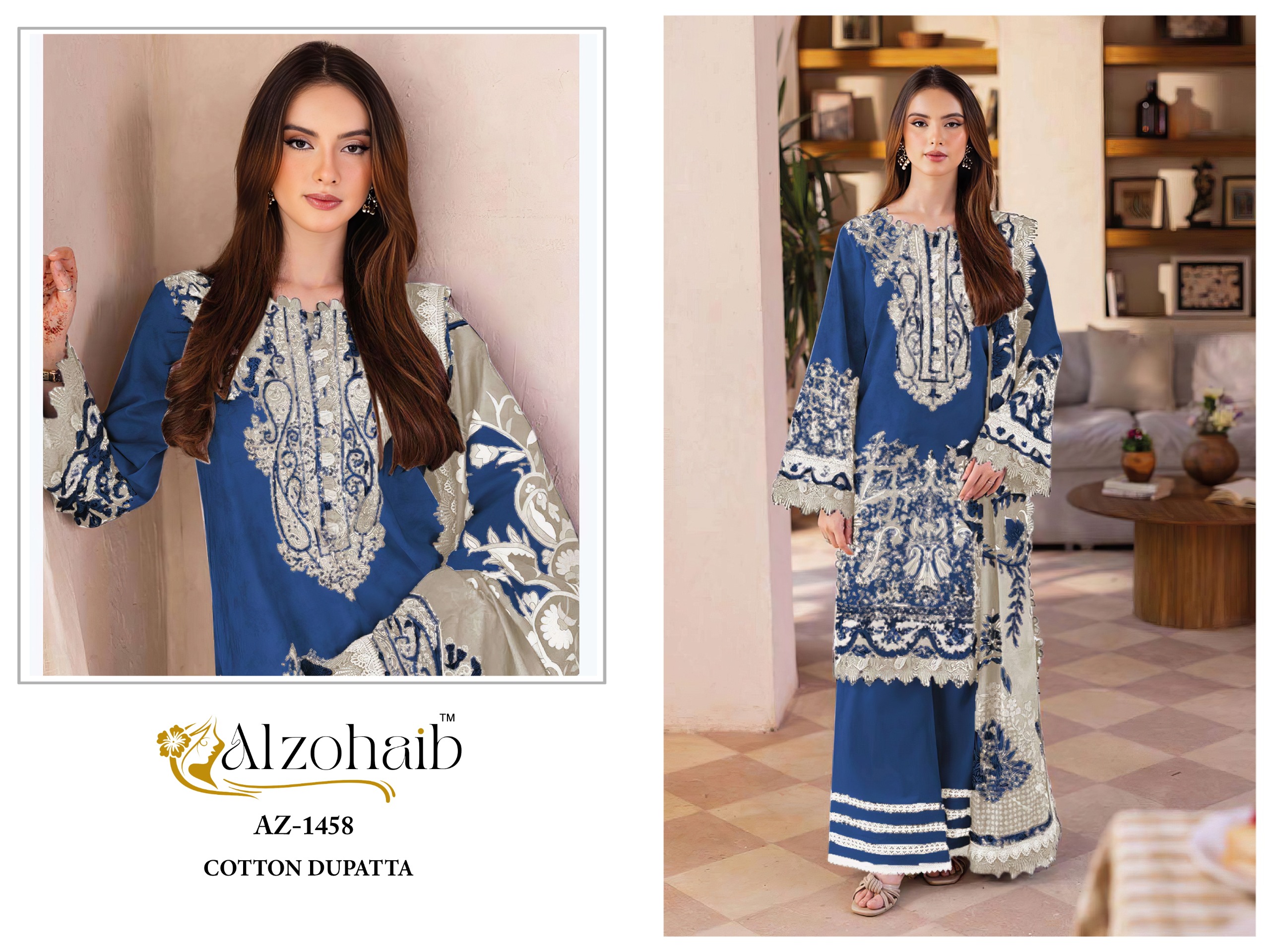 Al Zohaib Ciffon Duptta Al Zohaib Cotton Duptta Salwar Suit Wholesale Catalog Any Occasion