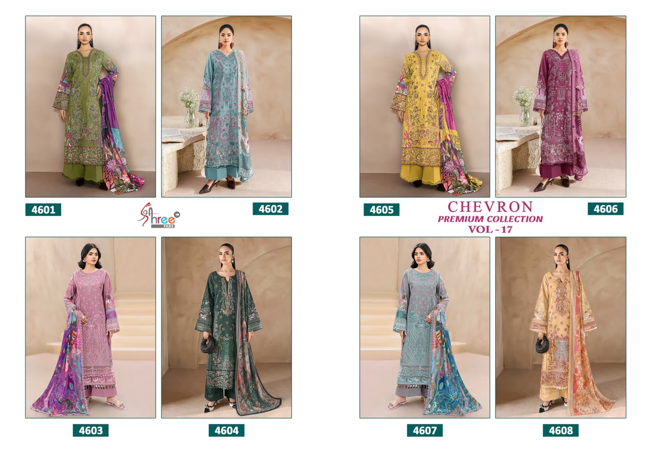Shree Fab – Chevron vol.17 Ciffon Duptta