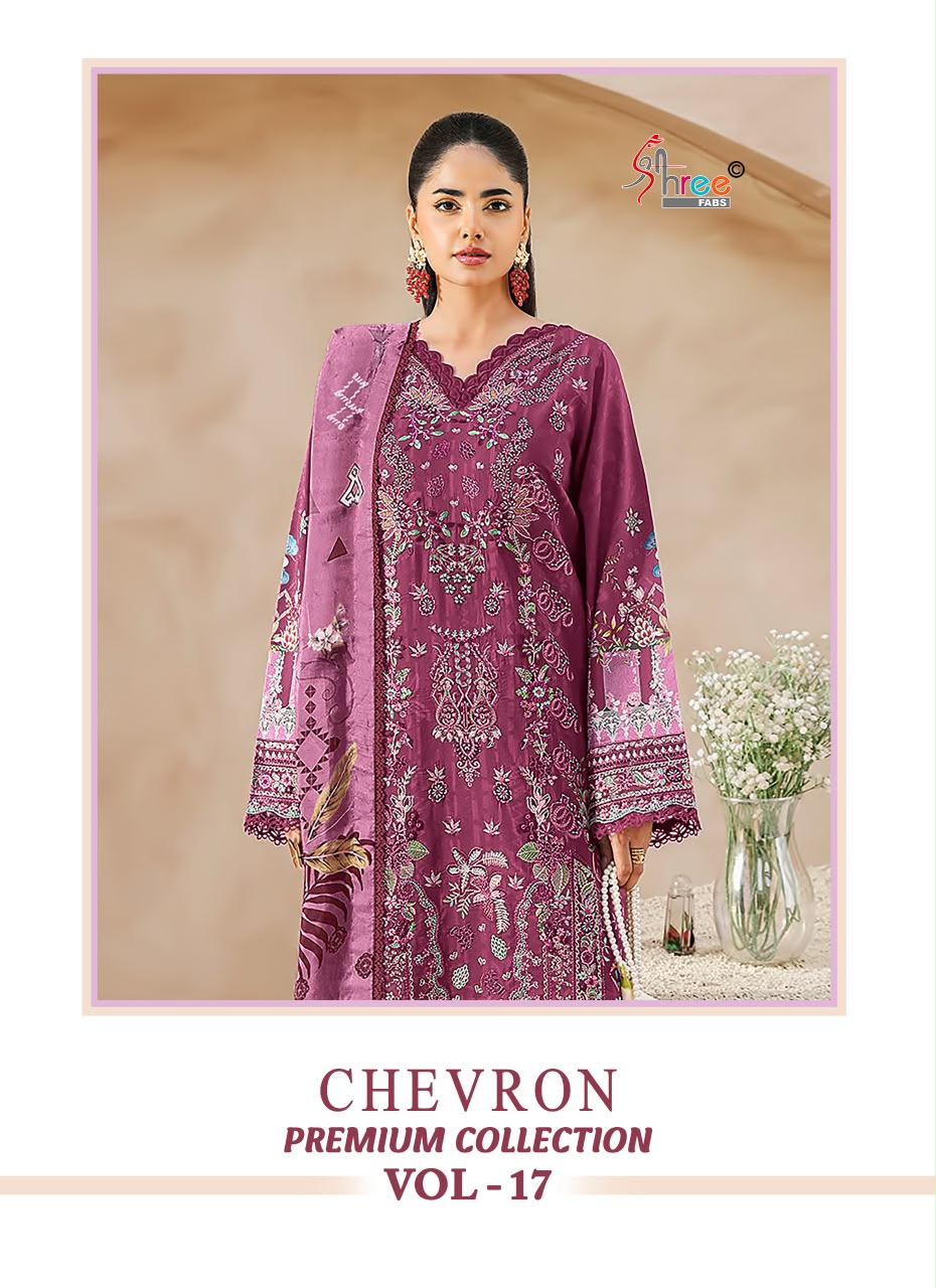 Shree Fab - Chevron vol.17 Ciffon Duptta Shree Fab – Chevron Vol.17 Cotton Duptta Salwar Suit Wholesale Catalog Any Occasion