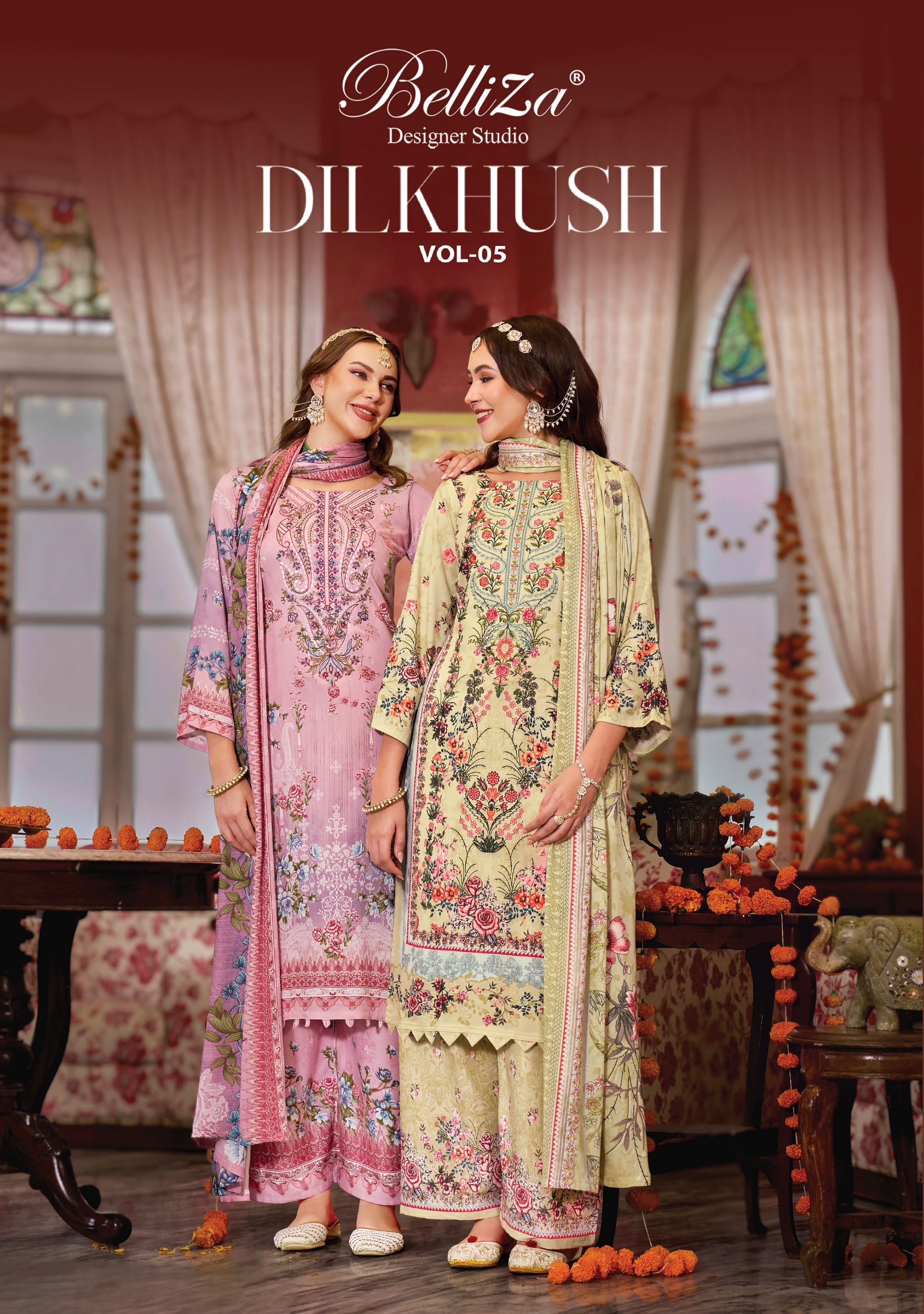 BelliZa DesigNer StuDio - Dilkhush vol.5 BelliZa DesigNer StuDio – Dilkhush Vol.5 Salwar Suit Wholesale Catalog Any Occasion