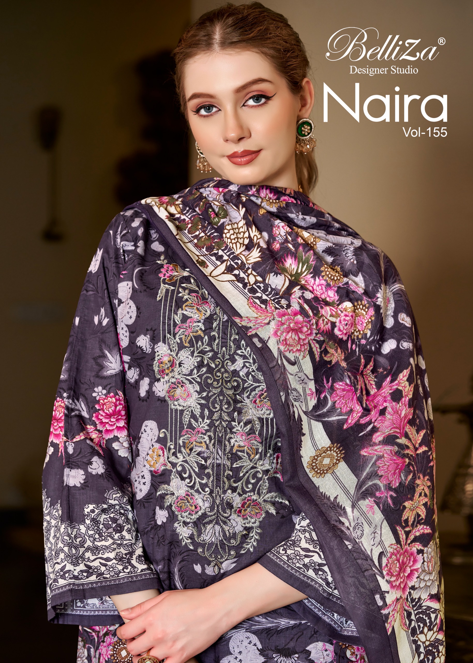 BelliZa DesigNer StuDio – Naira Vol.155     Salwar Suit Wholesale Catalog Ceremonial