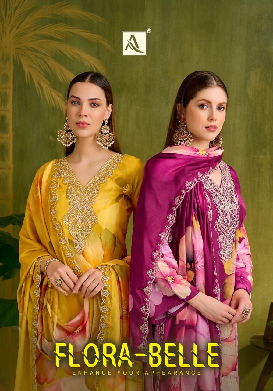 Alok Suit – Flora Belle     Salwar Suit Wholesale Catalog Festival