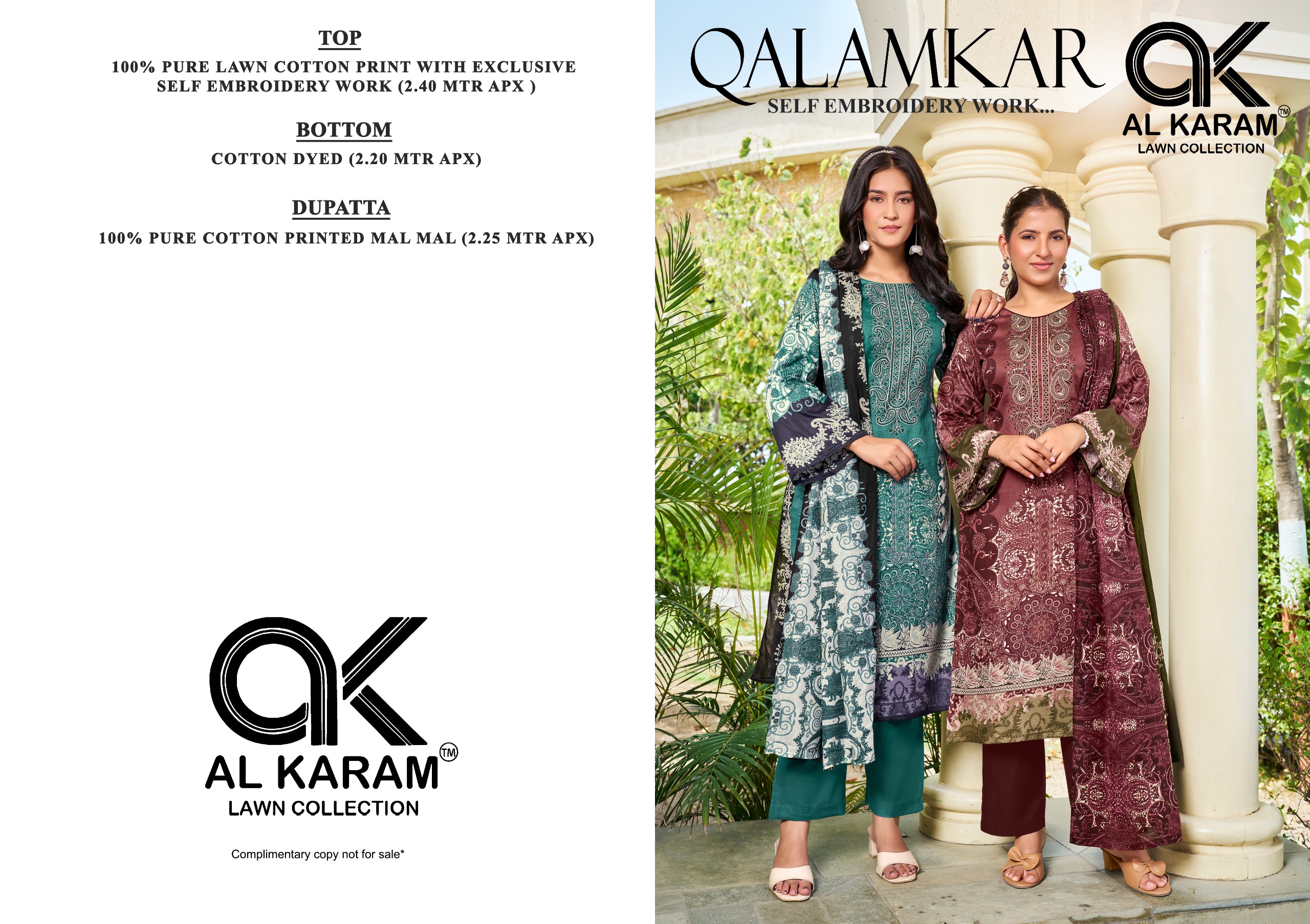 Al Karam – Qalamkar     Salwar Suit Wholesale Catalog Any Occasion