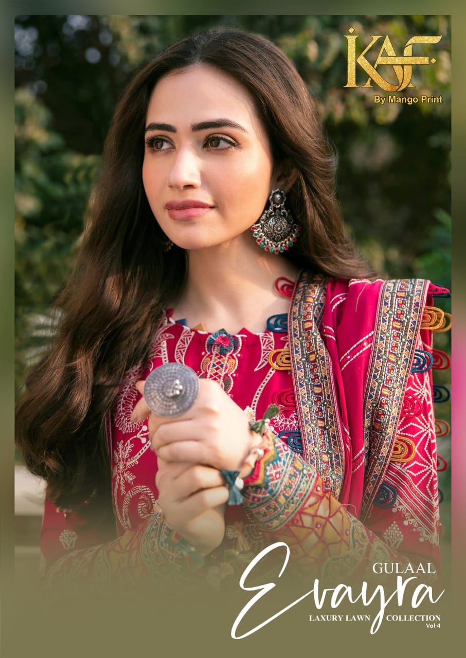 Kaf Fabric – Gulaal Vol.4     Cotton Printed Wholesale Catalog Cotton Print