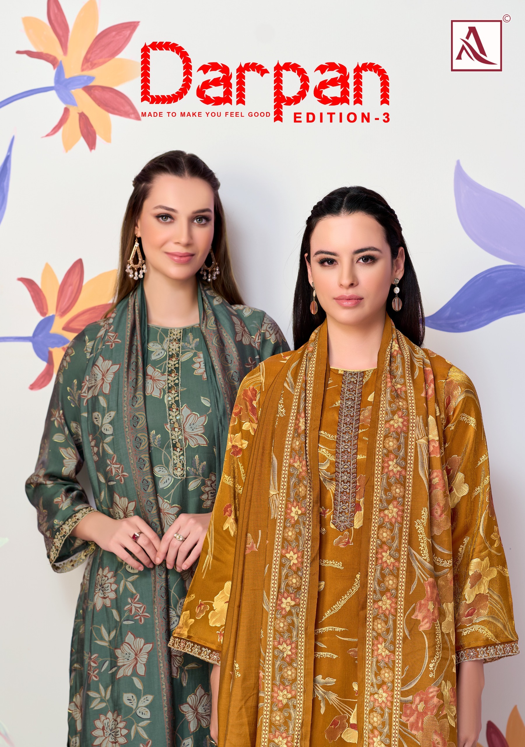Alok Suit – Darpan Vol.3     Salwar Suit Wholesale Catalog Any Occasion