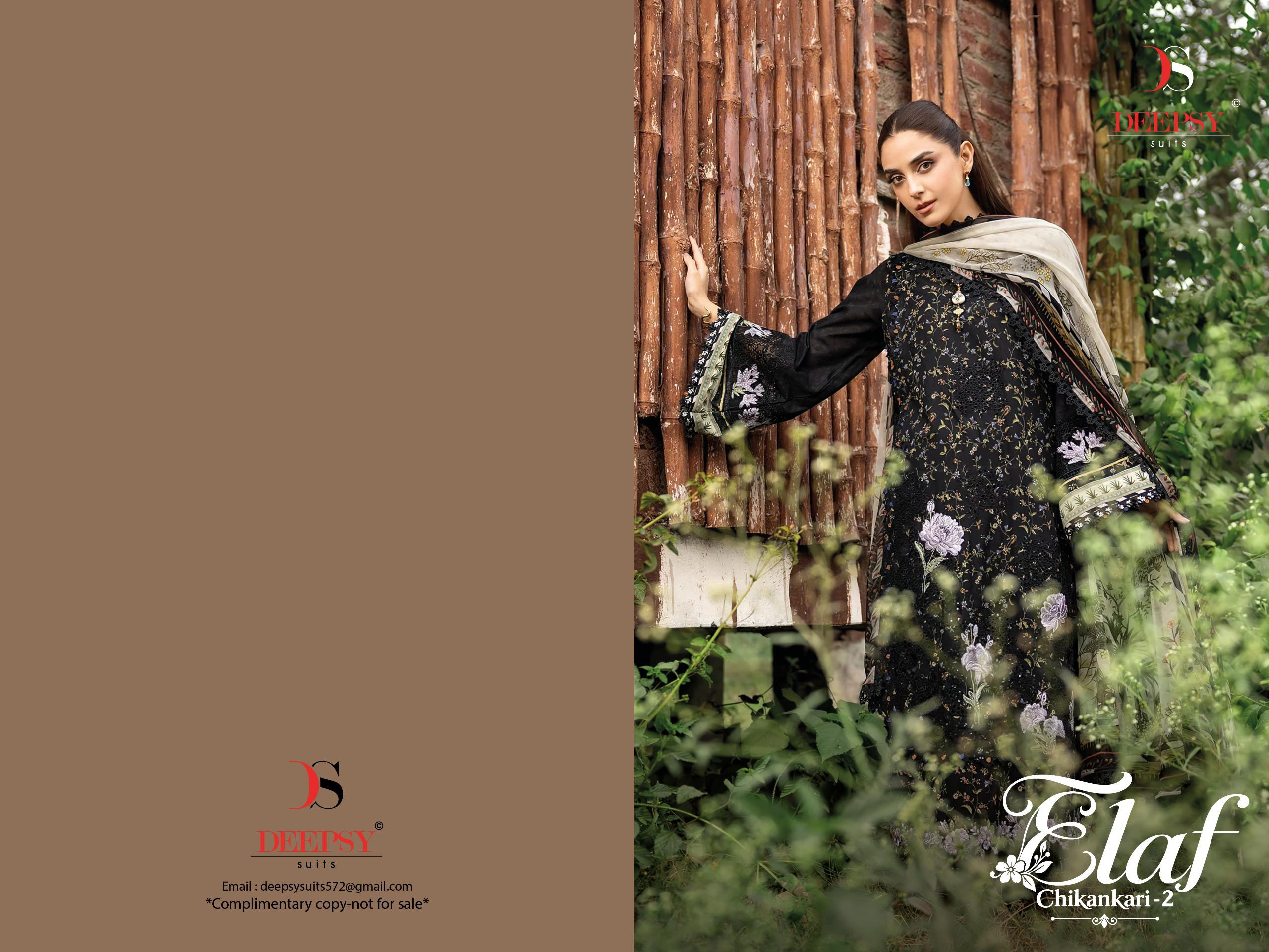 DEEPSY SUITS – Elaf Chikankari 2 Ciffon Duptta     Salwar Suit Wholesale Catalog Festival