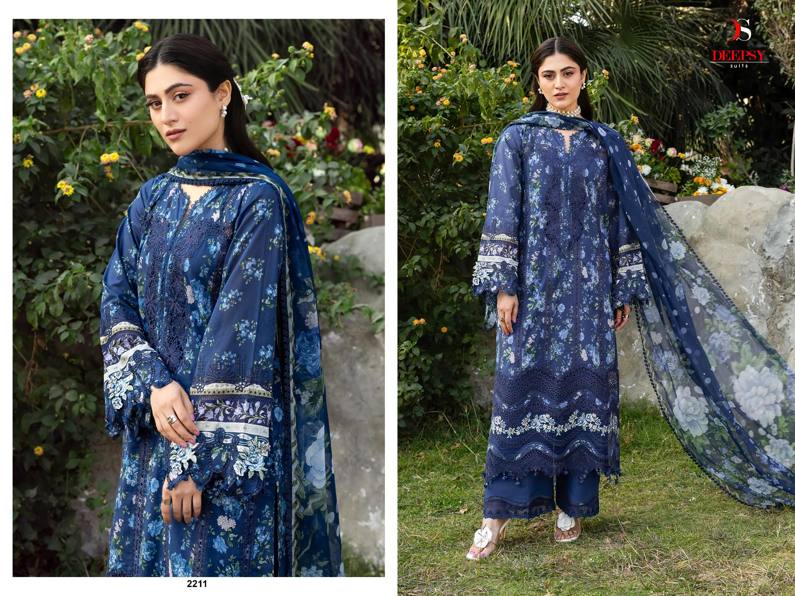 DEEPSY SUITS - Elaf chikankari 2 Ciffon Duptta DEEPSY SUITS – Elaf chikankari 2 Cotton Duptta