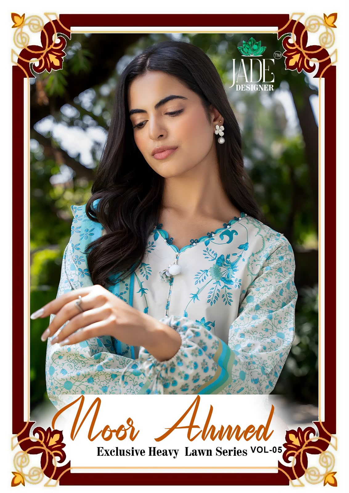Jade - Noor Ahmed Vol.5 Jade – Noor Ahmed Vol.5 Cotton Printed Wholesale Catalog Cotton Print
