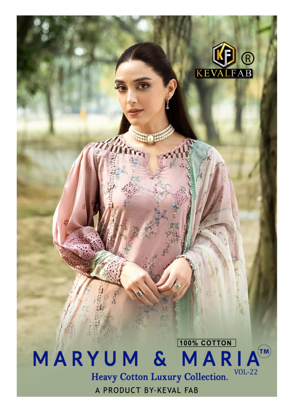 Keval Fab - Maryum and Maria vol.22 Keval Fab – Maryum And Maria Vol.22 Cotton Printed Wholesale Catalog Cotton Print