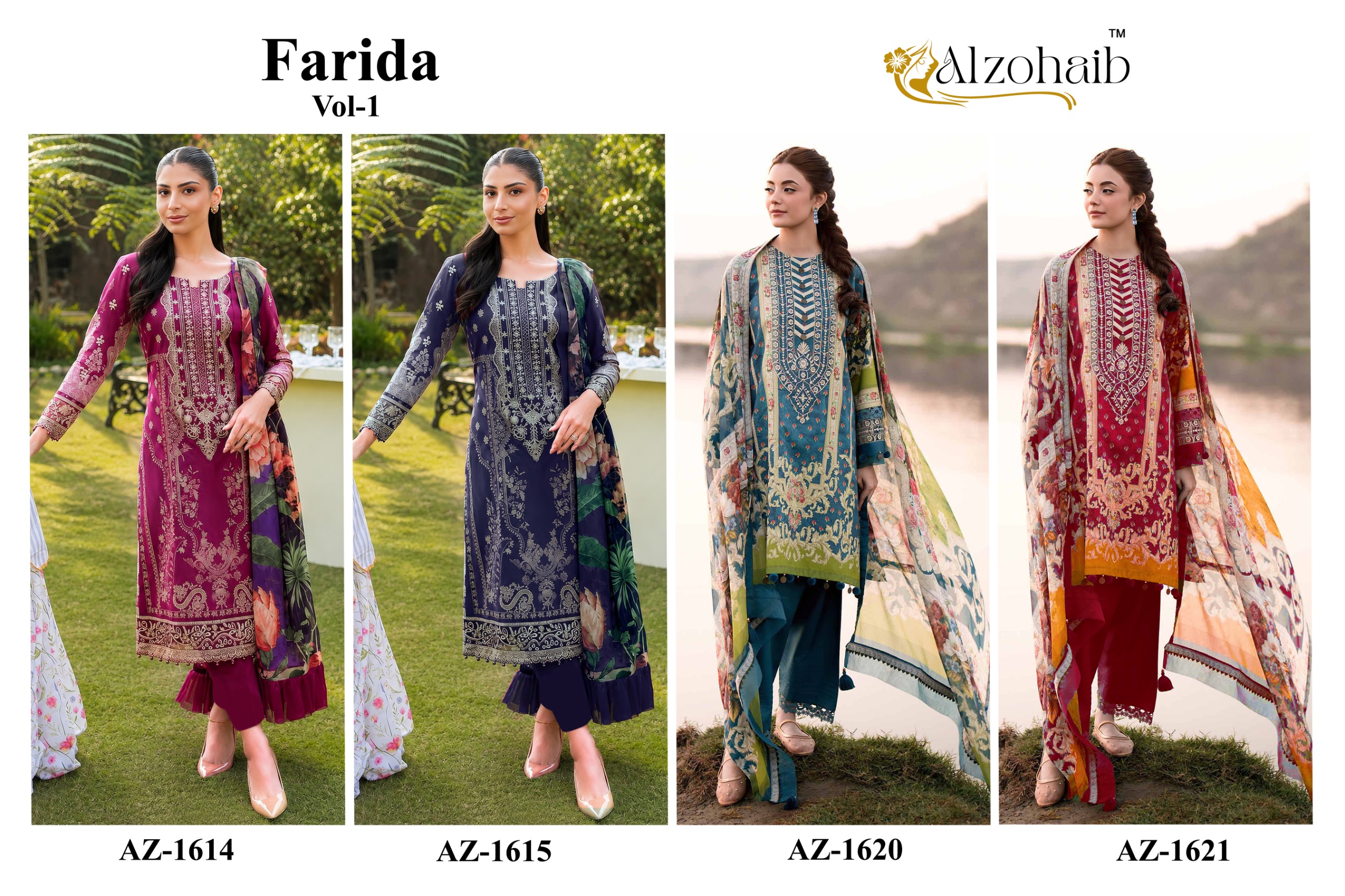 Al Zohaib - Farida vol.1 Ciffon Duptta Al Zohaib – Farida vol.1 Cotton Duptta