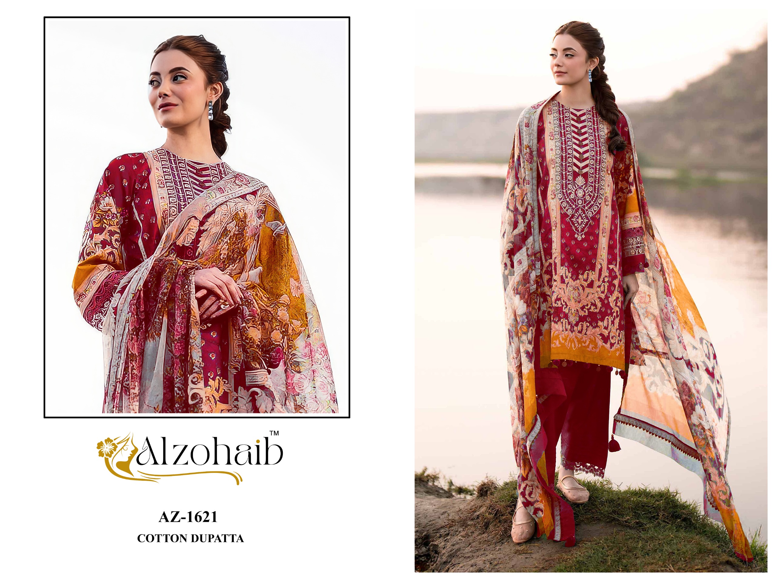Al Zohaib - Farida vol.1 Ciffon Duptta Al Zohaib – Farida vol.1 Cotton Duptta