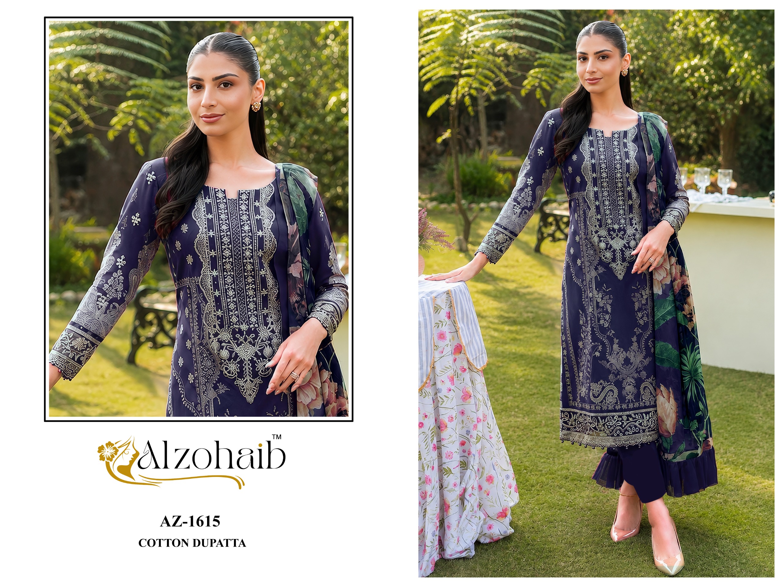 Al Zohaib - Farida vol.1 Ciffon Duptta Al Zohaib – Farida vol.1 Cotton Duptta
