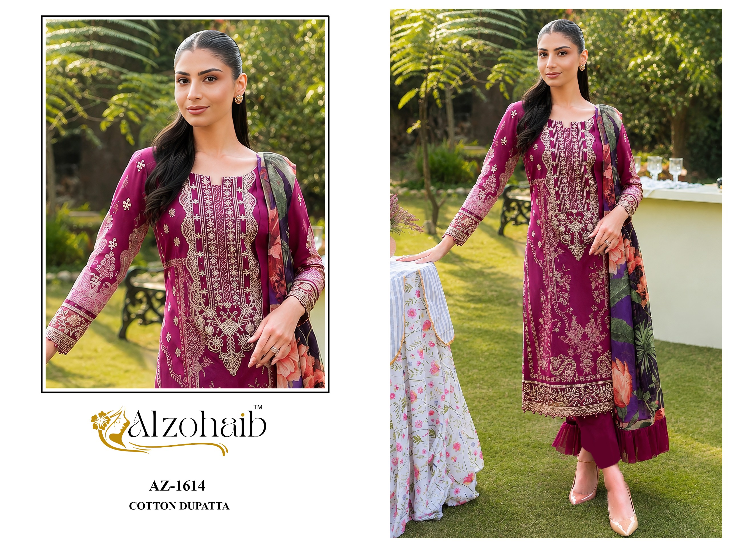 Al Zohaib - Farida vol.1 Ciffon Duptta Al Zohaib – Farida vol.1 Cotton Duptta