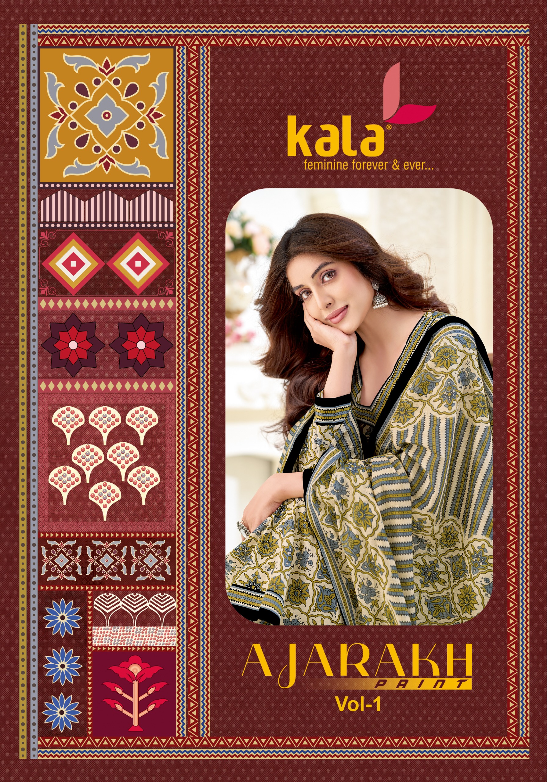 Kala Creation - Ajarakh vol.1 Kala Creation – Ajarakh Vol.1 Cotton Printed Wholesale Catalog Cotton Print