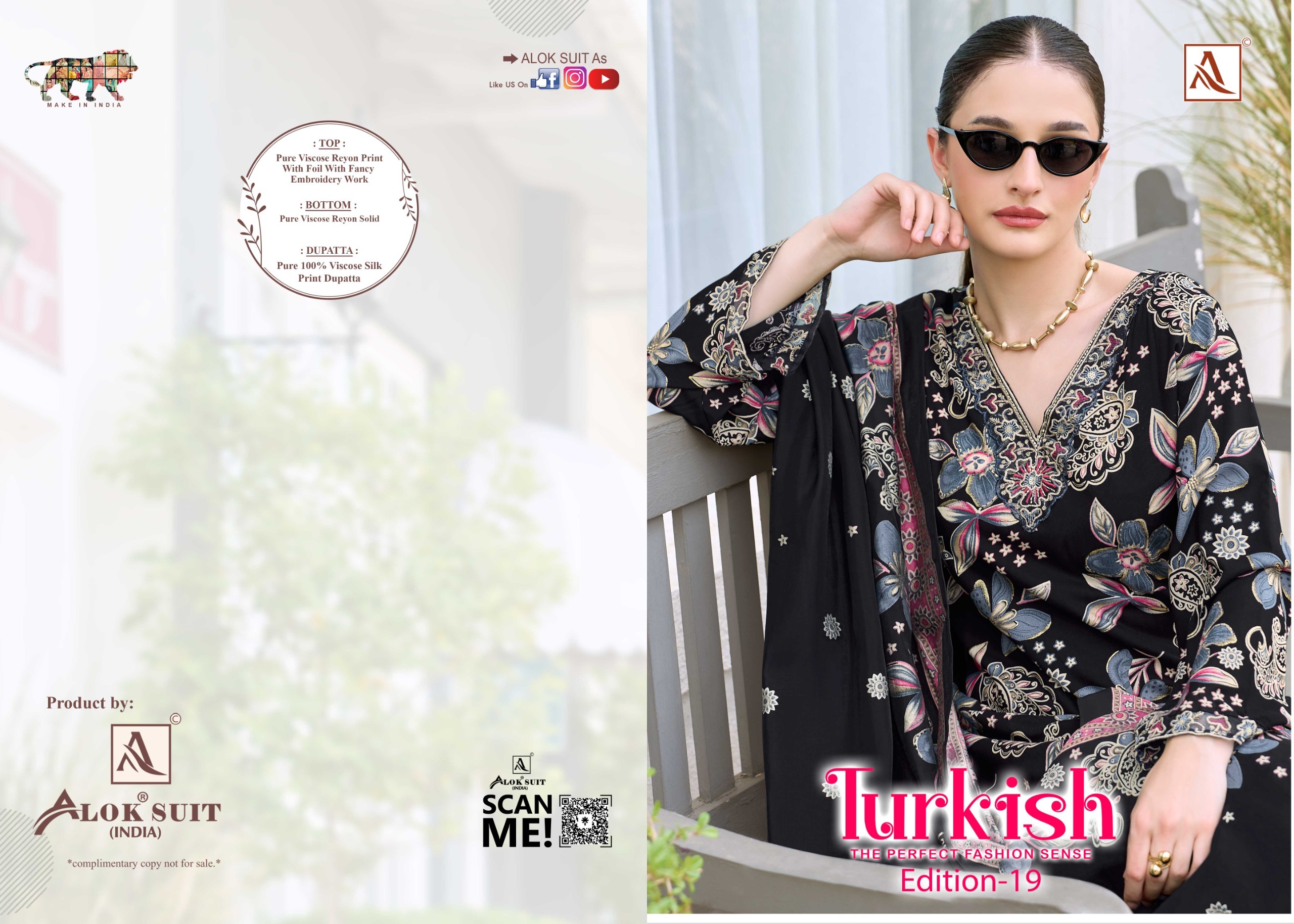 Alok Suit - Turkish 19 Alok Suit – Turkish 19 Salwar Suit Wholesale Catalog Any Occasion