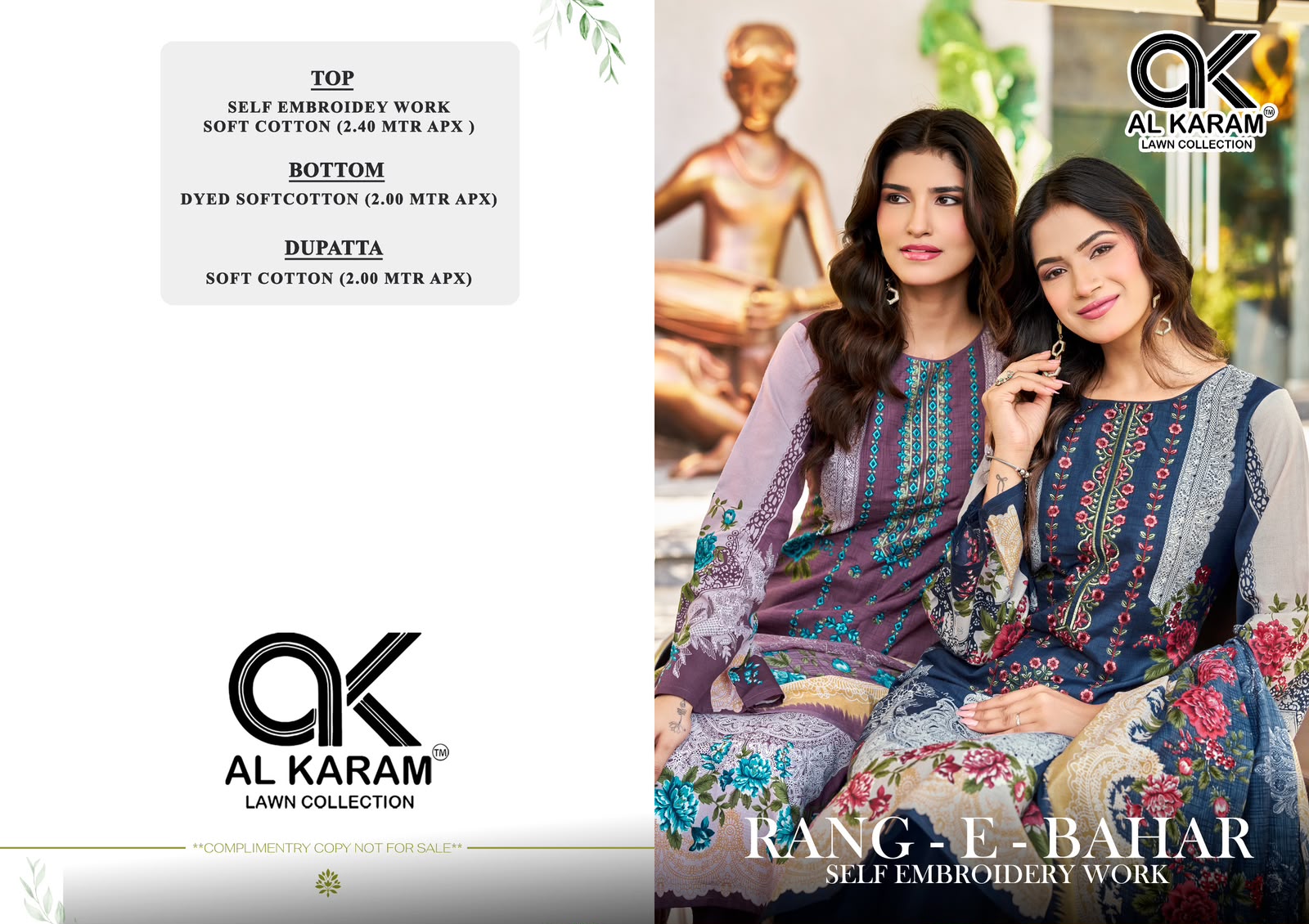 Al Karam – Rang E Bahar     Salwar Suit Wholesale Catalog Any Occasion
