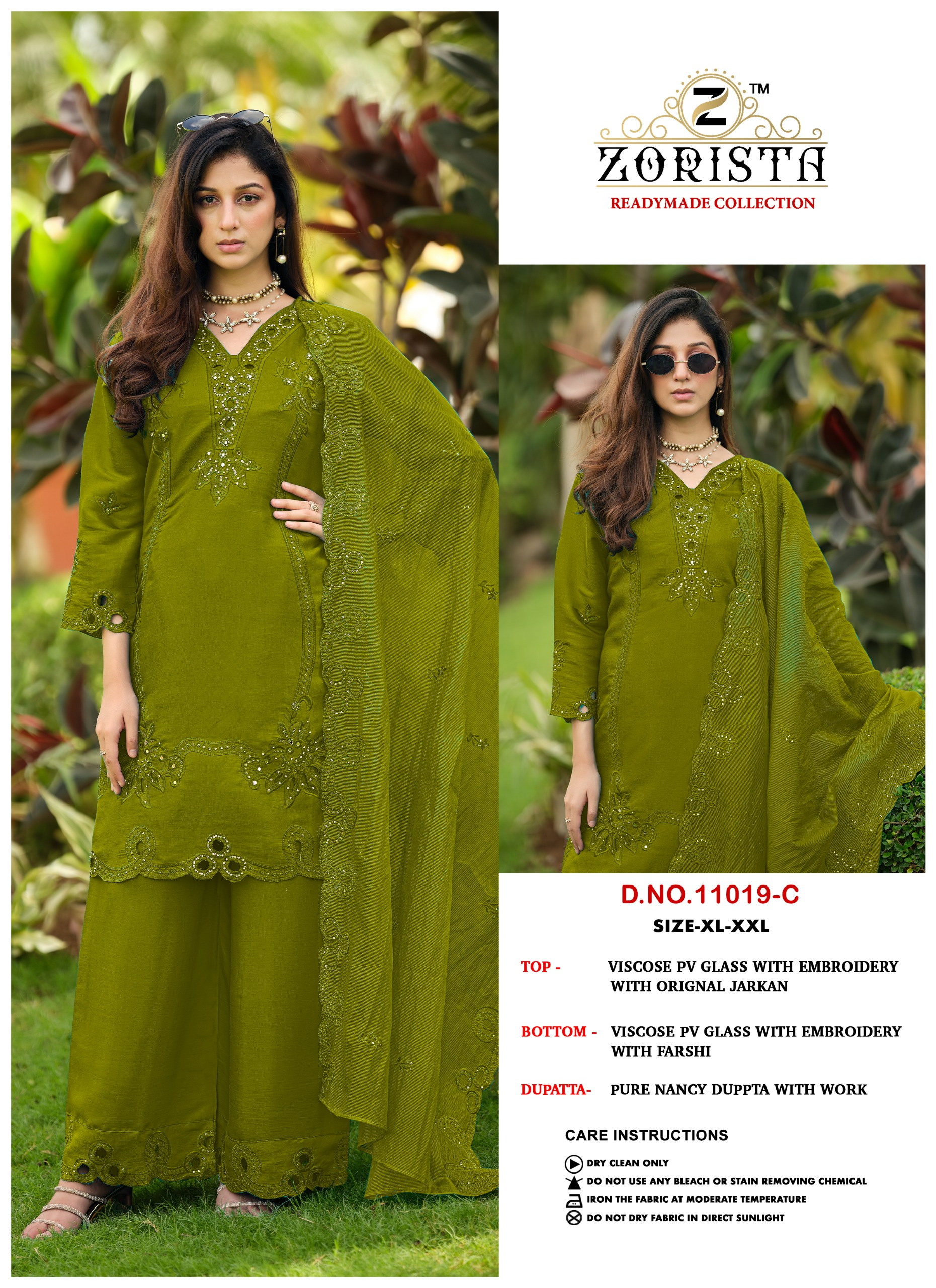 Zorista – D.No.11019     Readymade Wholesale Catalog Party Wear