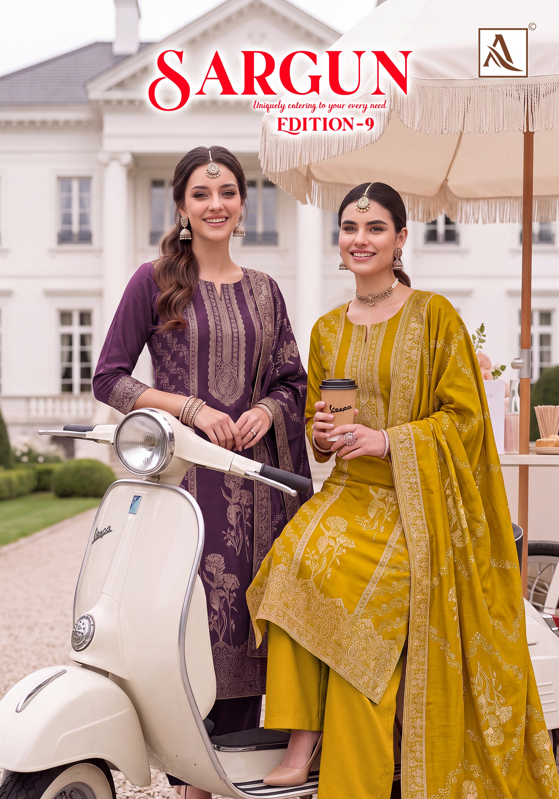Alok Suit – Sargon Vol.9     Salwar Suit Wholesale Catalog Any Occasion