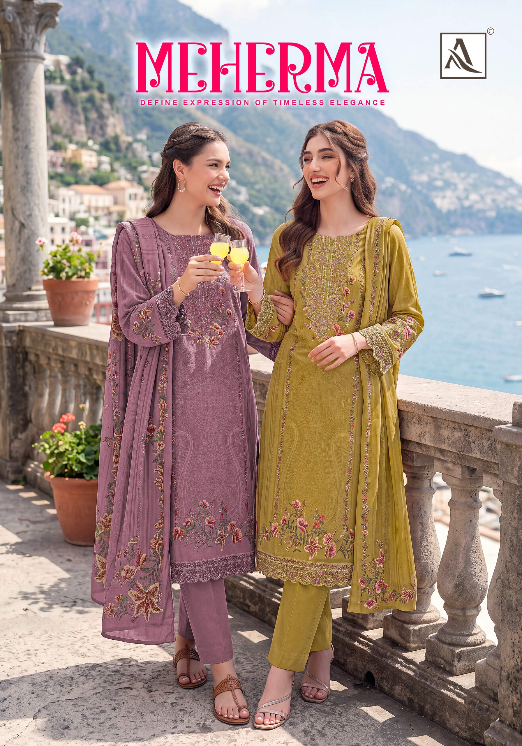 Alok Suit - Meherma Alok Suit – Meherma Salwar Suit Wholesale Catalog Ceremony