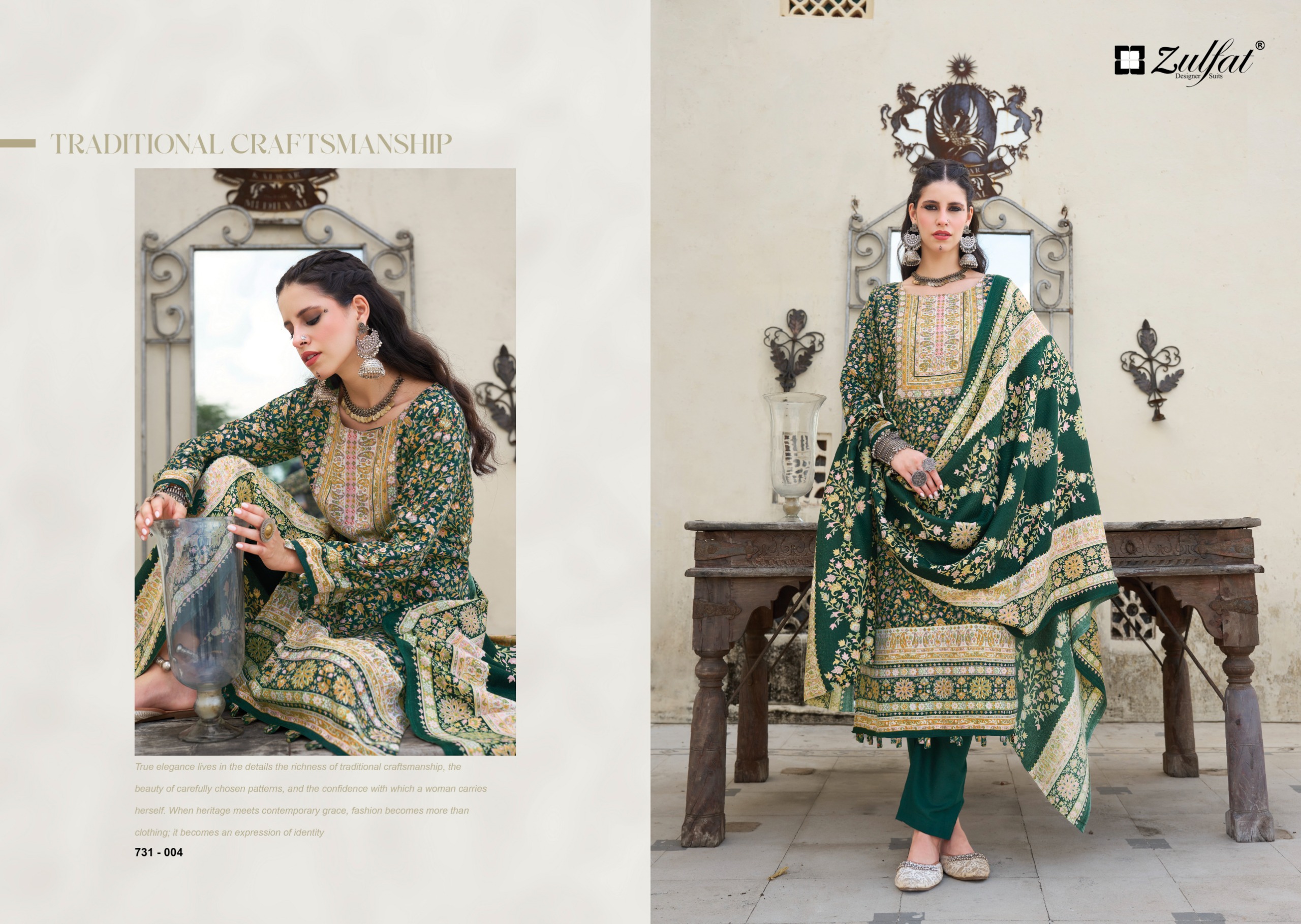Zulfat Designer Suits - Gulnoor Zulfat Designer Suits – Gulnoor