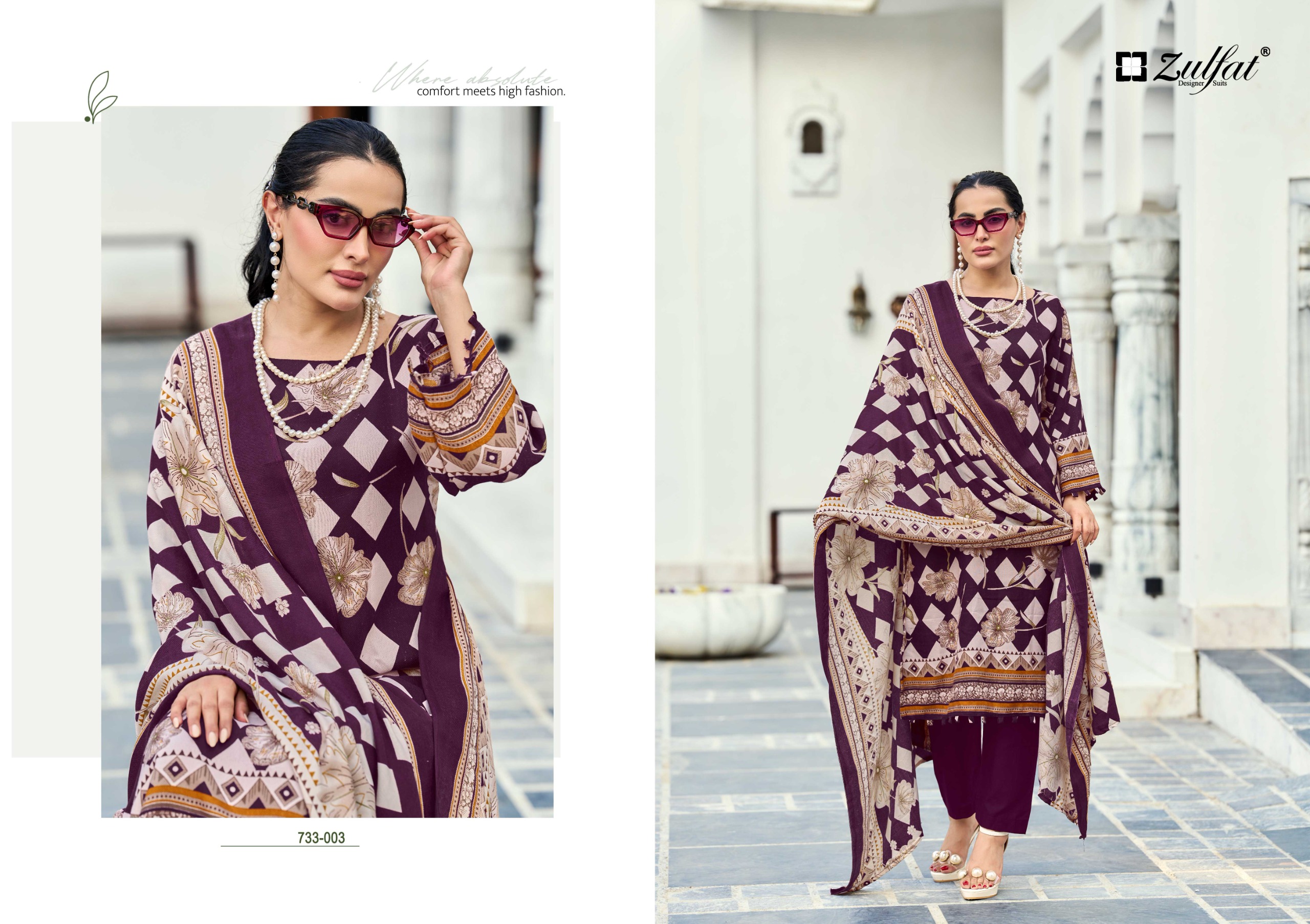 Zulfat Designer Suits- Kohinoor