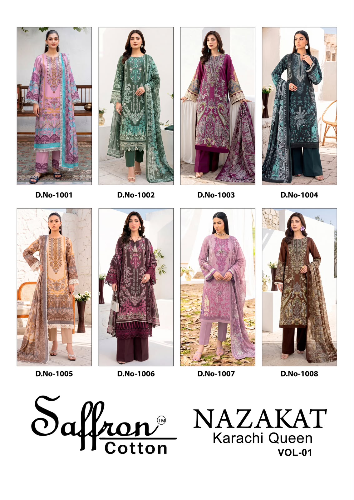Saffron Cotton – Nazakat Karachi Queen
