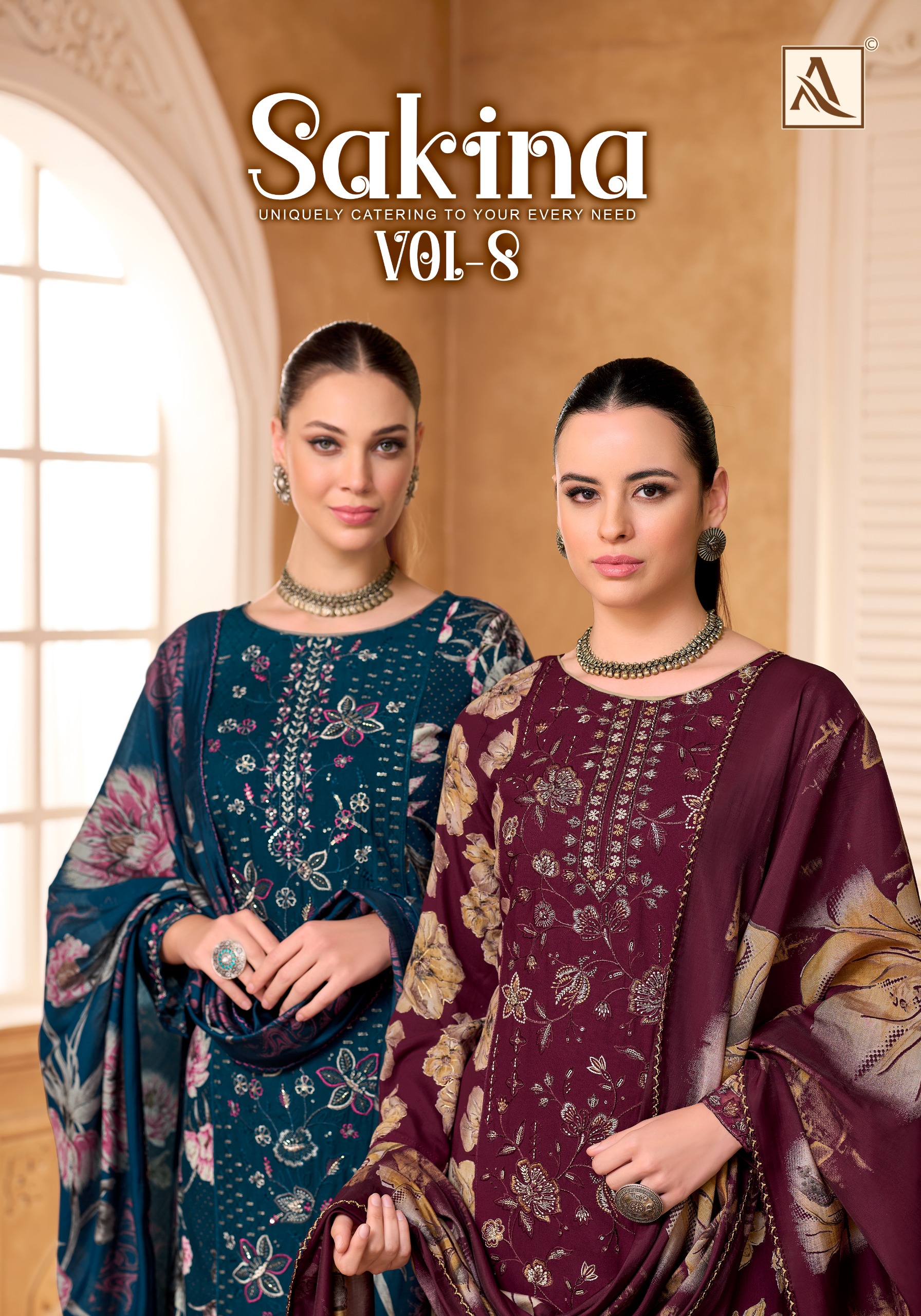 Alok Suit – Sakina Vol.8     Salwar Suit Wholesale Catalog Festival