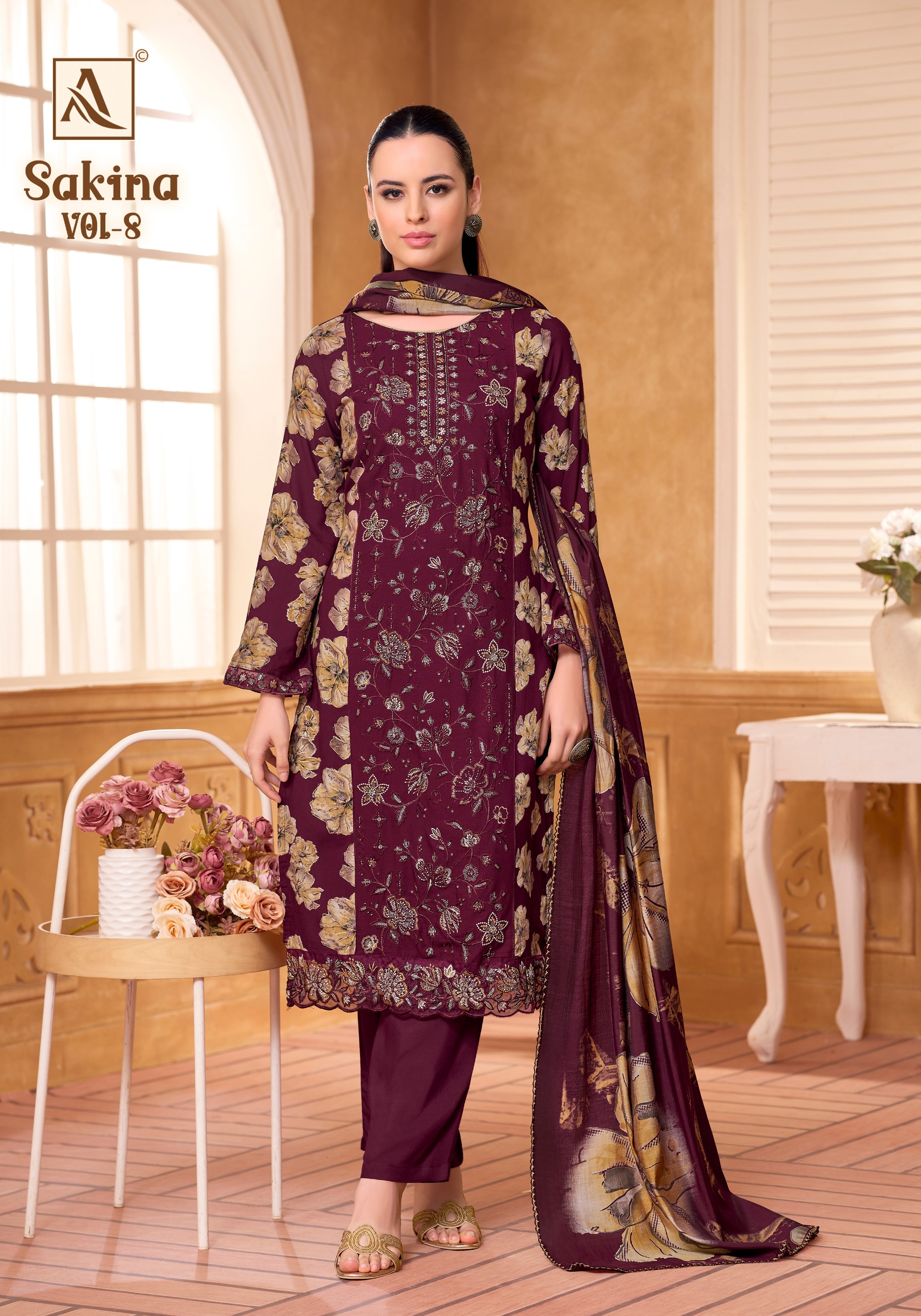 Alok Suit – Sakina Vol.8