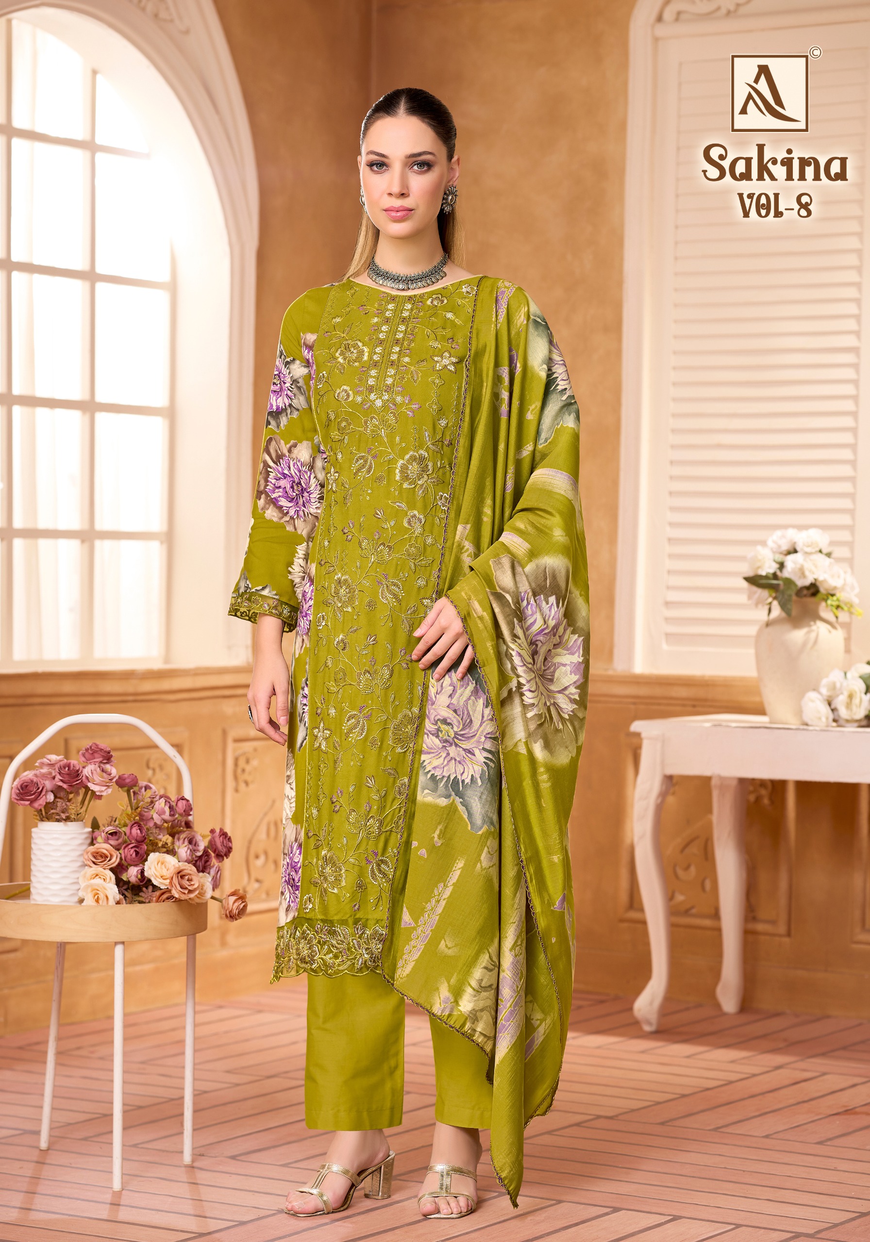 Alok Suit – Sakina Vol.8