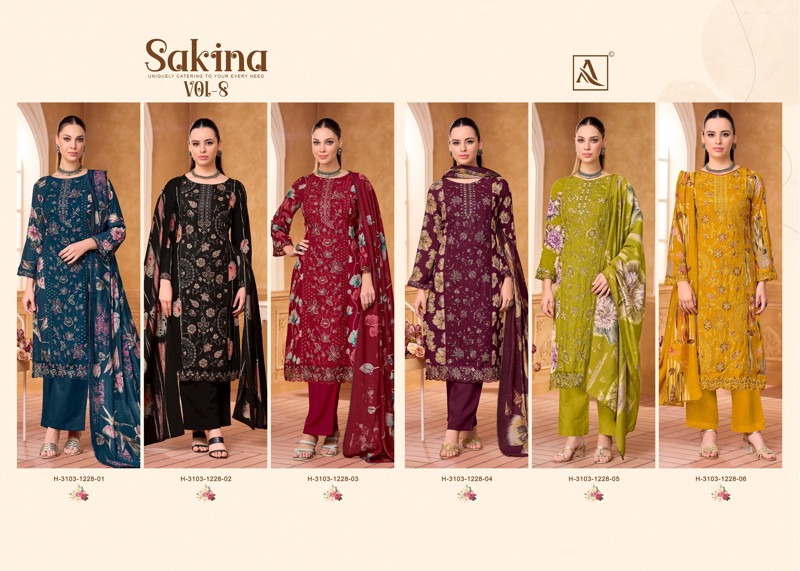 Alok Suit – Sakina Vol.8