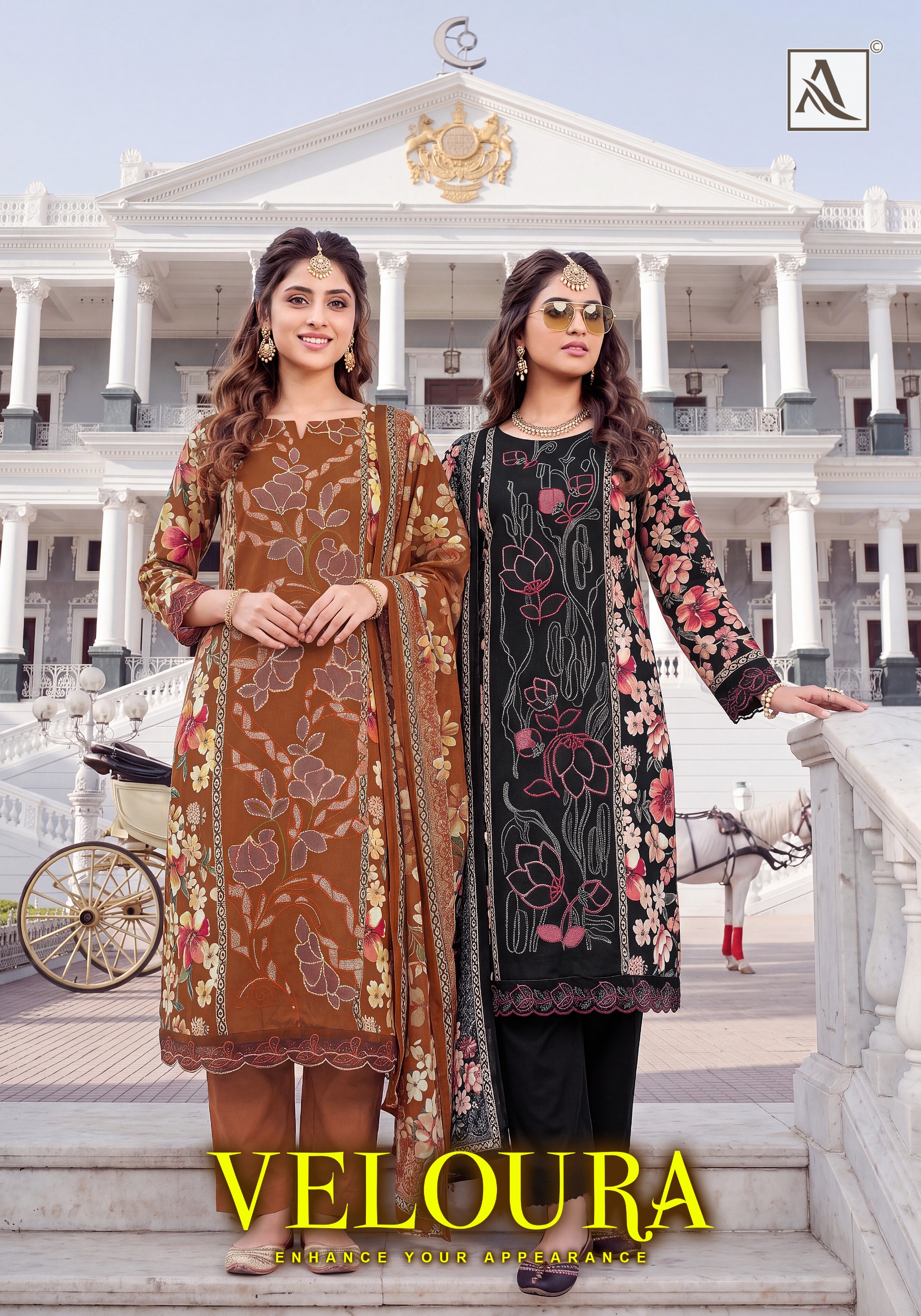 Alok Suit – Veloura     Salwar Suit Wholesale Catalog Any Occasion