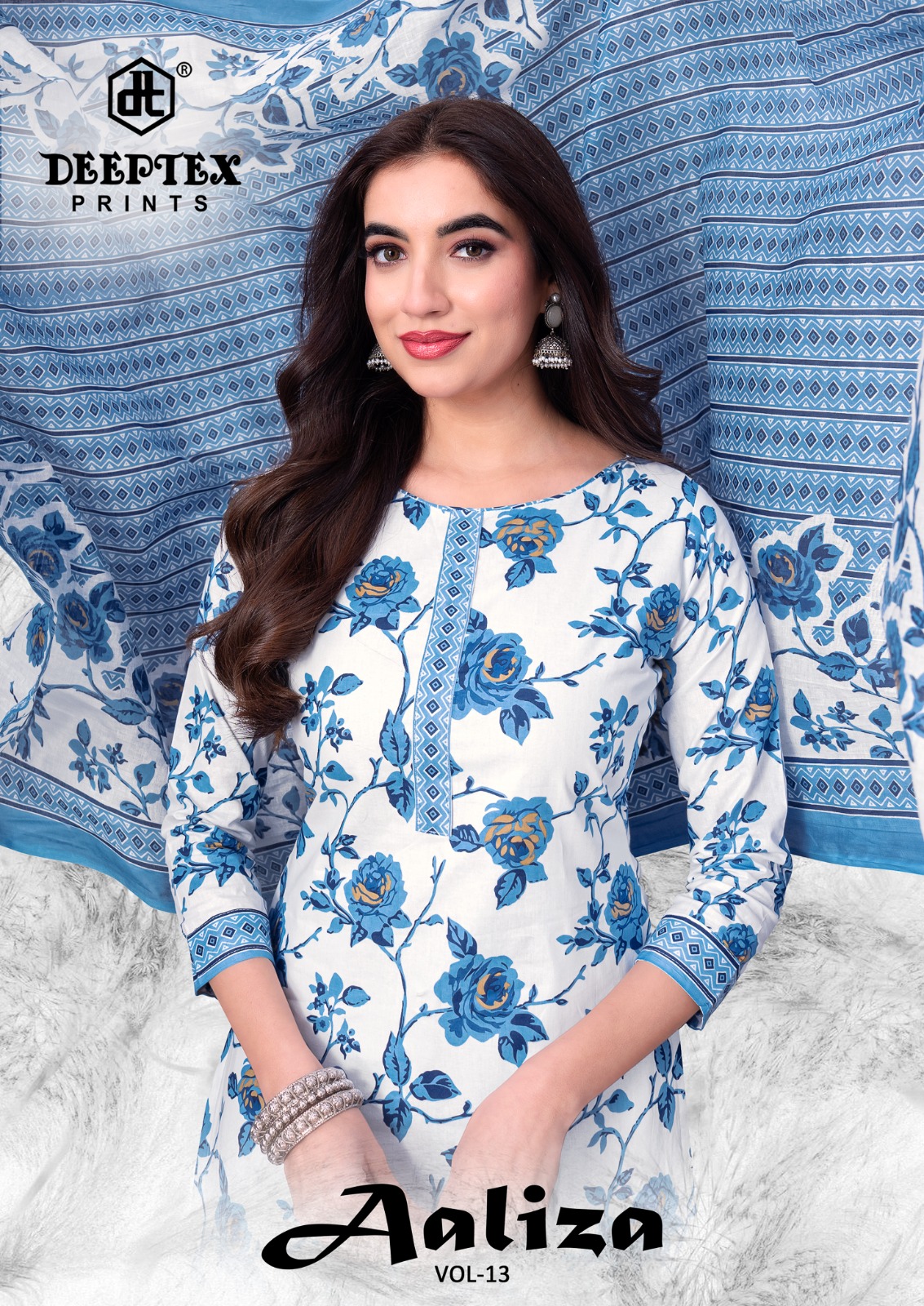 Deeptex Print - Aaliza Vol.13 Deeptex Print – Aaliza Vol.13 Cotton Printed Wholesale Catalog Cotton Print