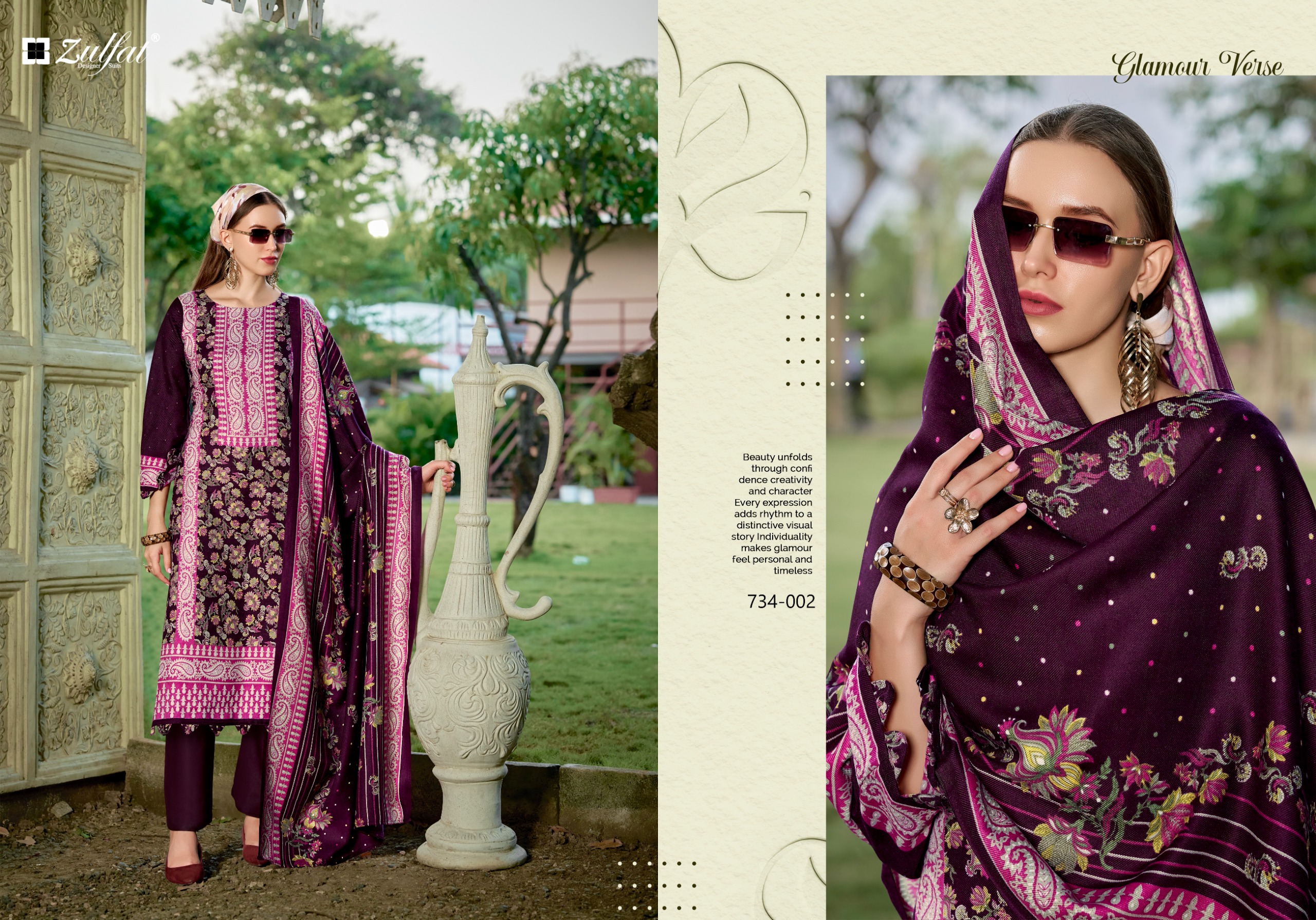 Zulfat Designer Suits - Shahinoor Zulfat Designer Suits – Shahinoor