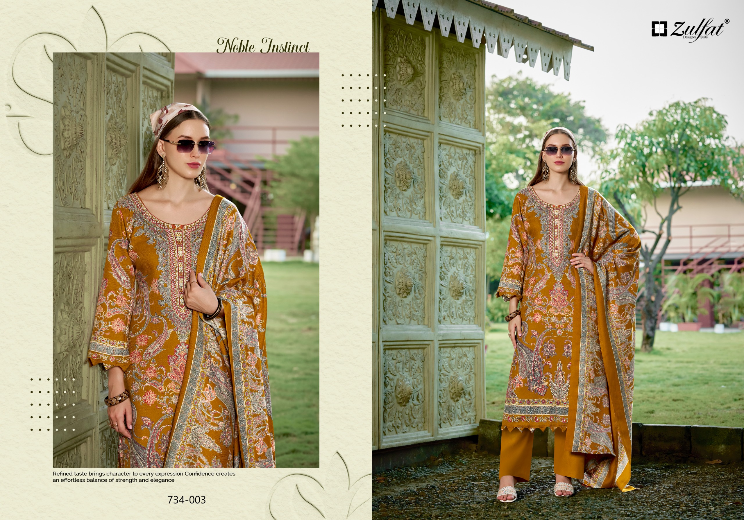 Zulfat Designer Suits - Shahinoor Zulfat Designer Suits – Shahinoor