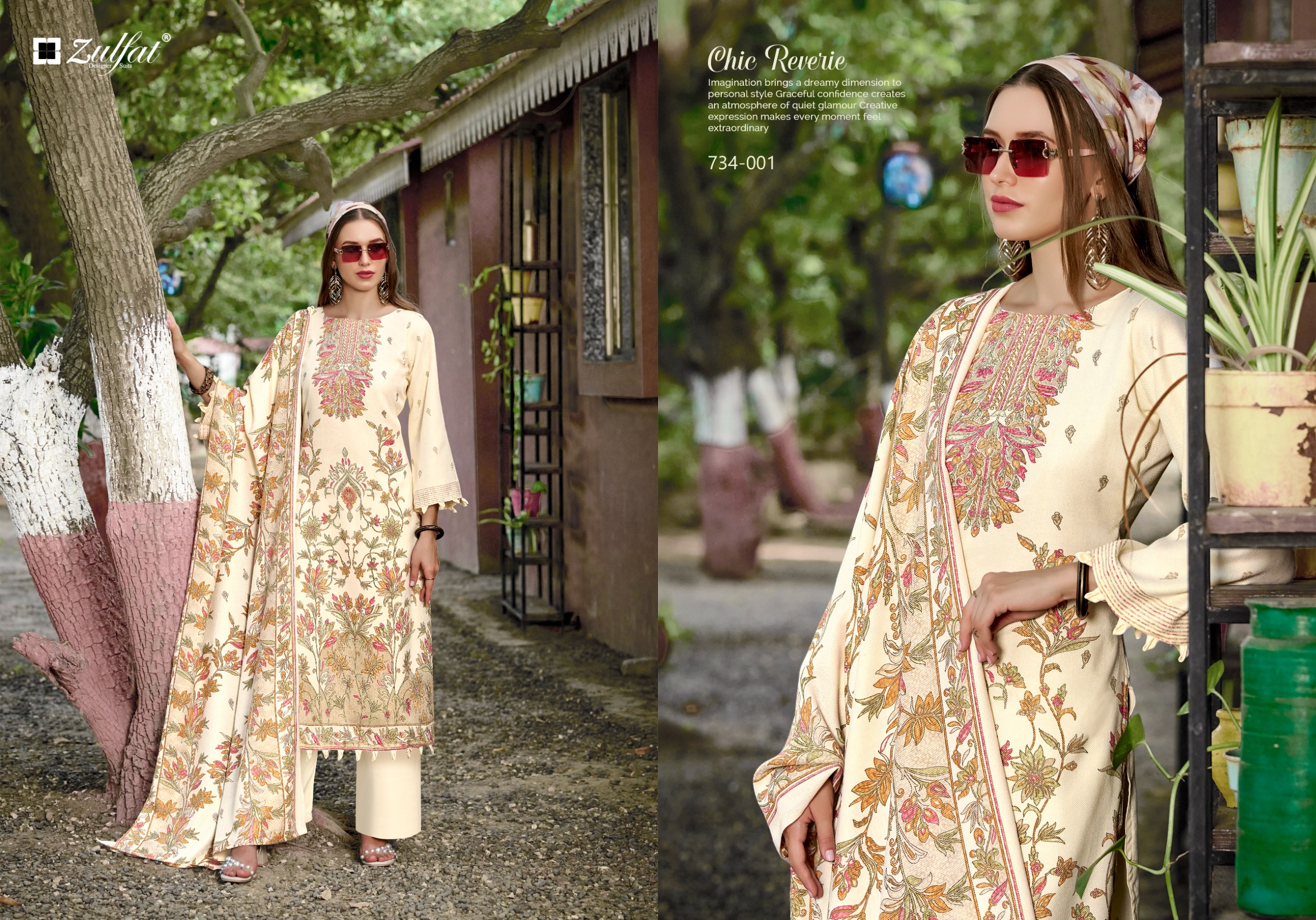 Zulfat Designer Suits - Shahinoor Zulfat Designer Suits – Shahinoor