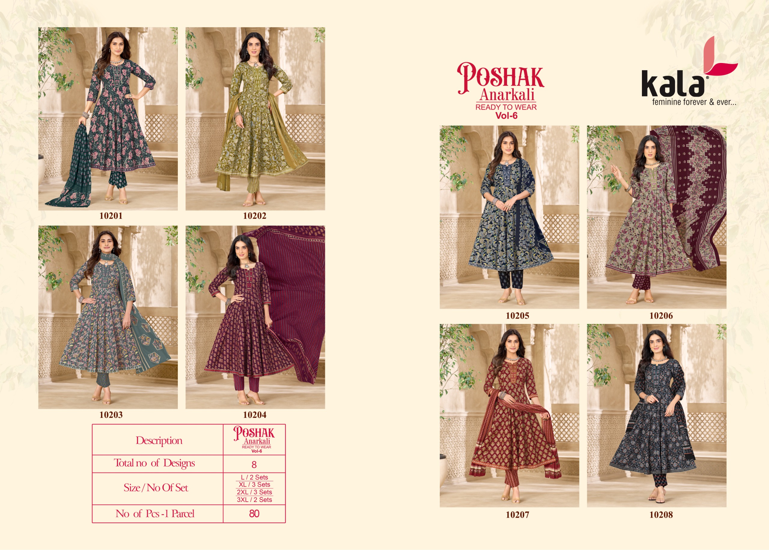 Kala Creation – Poshak Anarkali Vol.6