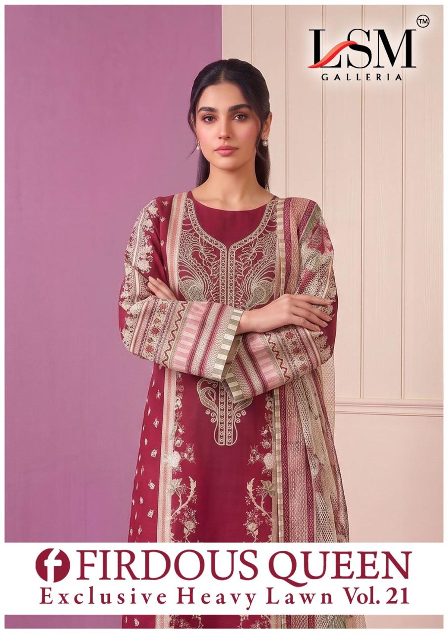 LsM Galleria – Fridous Queen Vol.21     Cotton Printed Wholesale Catalog Cotton Print